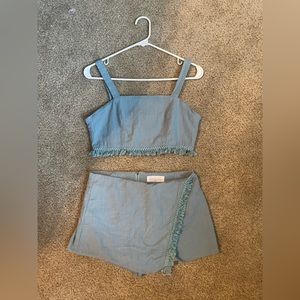 American Threads set, blue, size medium but fits small